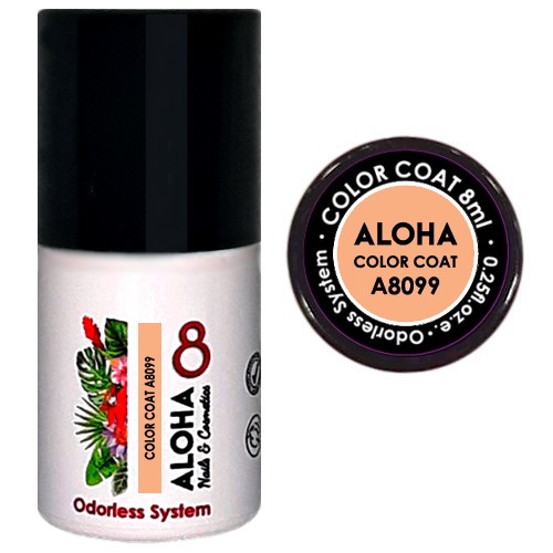 a8099 ALOHA 8ml – Color Coat A8099 / Χρώμα: Ροζ-Σομόν (Salmon Pink)