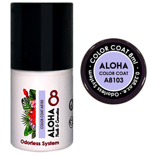 a8103 ALOHA 8ml – Color Coat A8103 / Χρώμα: Λιλά Βιολετί (Lilac Violet)