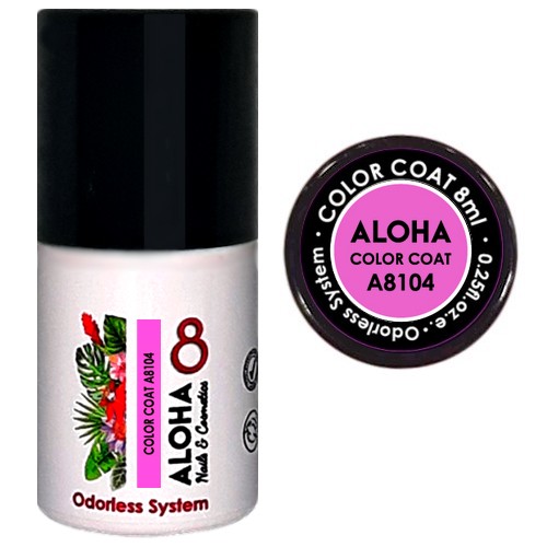a8104 ALOHA 8ml – Color Coat A8104 / Χρώμα: Μωβ Αμέθυστος (Amethyste Mauve)