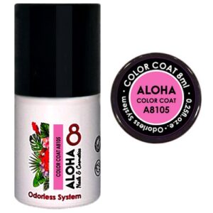 ALOHA 8ml – Color Coat A8120 / Χρώμα: Iridescent Silver Glitter (Ιριδίζον Glitter με ασημί Παγιέτα)