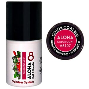 ALOHA 8ml – Color Coat A8120 / Χρώμα: Iridescent Silver Glitter (Ιριδίζον Glitter με ασημί Παγιέτα)