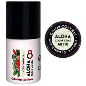 ALOHA 8ml – Color Coat A8120 / Χρώμα: Iridescent Silver Glitter (Ιριδίζον Glitter με ασημί Παγιέτα)