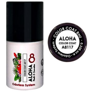 a8117 ALOHA 8ml – Color Coat A8120 / Χρώμα: Iridescent Silver Glitter (Ιριδίζον Glitter με ασημί Παγιέτα)