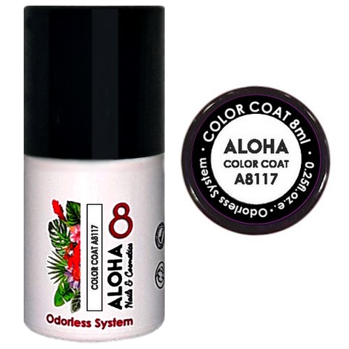 ALOHA 8ml – Color Coat A8117 / Χρώμα: White (Λευκό)