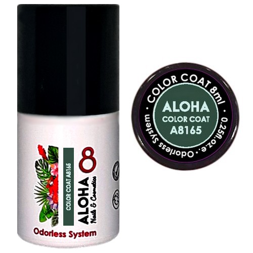 ALOHA 8ml – Color Coat A8165 / Χρώμα: Eucalyptus green gray (Γκριζοπράσινο σκούρο)