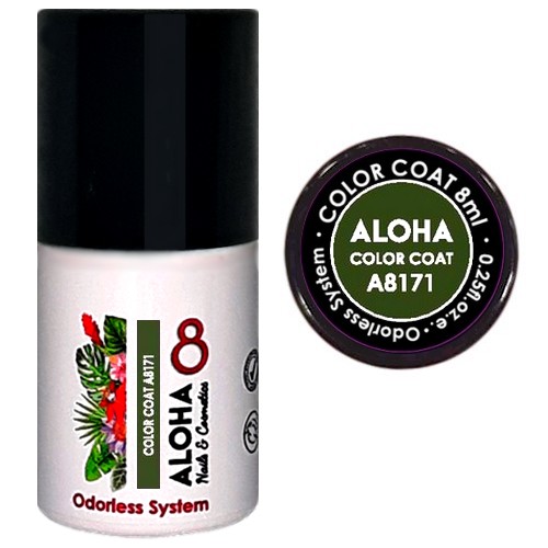 ALOHA 8ml – Color Coat A8171 / Χρώμα: Olive Oil Green (Λαδί)