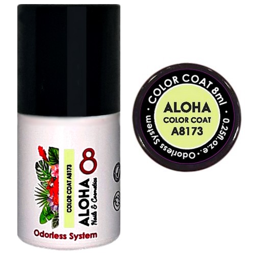 ALOHA 8ml – Color Coat A8173 / Χρώμα: Light Green Yellow (Κίτρινο-πράσινο απαλό)