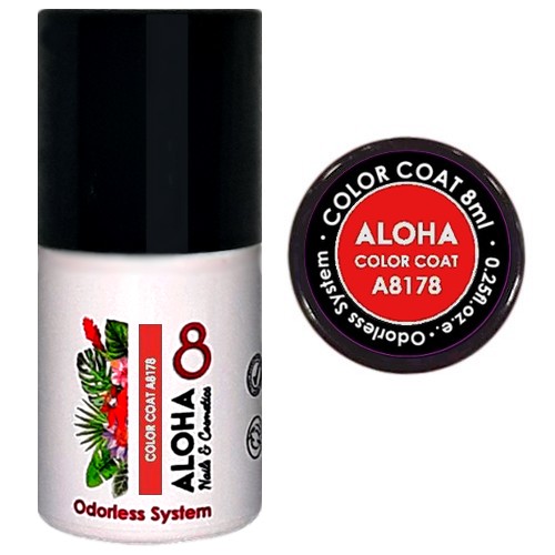 ALOHA 8ml – Color Coat A8178 / Χρώμα: Dark Orange (Πορτοκαλί σκούρο)