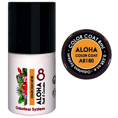 ALOHA 8ml – Color Coat A8180 / Χρώμα: Mustard Orange (Μουσταρδί)