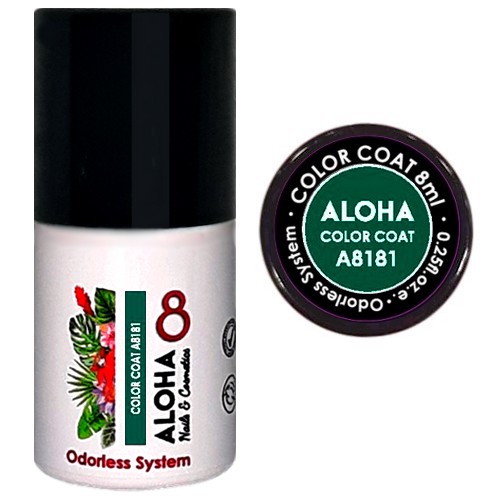 ALOHA 8ml – Color Coat A8181 / Χρώμα: Ultramarine Green (Πράσινο φωτεινό)