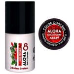 ALOHA 8ml – Color Coat A8189 / Χρώμα: Flame Red Glitter Transparent (Κόκκινο φλογερό Glitter διάφανο)