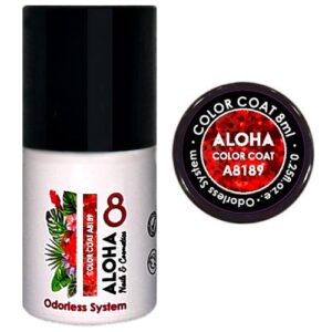 ALOHA 8ml – Color Coat A8200 / Χρώμα: Dark Redish Brown (Σκούρο καφέ-κόκκινο)