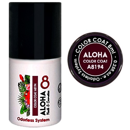 ALOHA 8ml – Color Coat A8194 / Χρώμα: Plum (Δαμασκηνί)