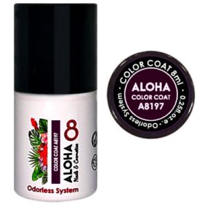 a8197 ALOHA 8ml – Color Coat A8201 / Χρώμα: Burgundi (Βουργουνδί)