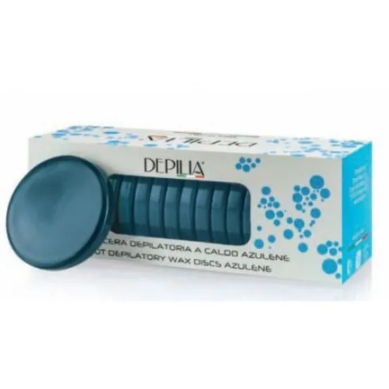 Depilia Κερί Αποτρίχωσης σε Δίσκους για Πρόσωπο & Σώμα Azulene 400ml