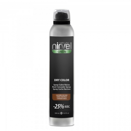 Nirvel Dry Color Dark Chestnut 300ml Ξηρή βαφή σε σπρέυ