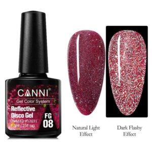 canni-reflective-disco-gel-fg08-uv-led-7-3ml-1 CANNI Reflective Disco Gel FG08