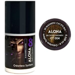 Aloha 8 ml / CT 008 – Μωβ φούξια 3D Magnetic Cat Eye