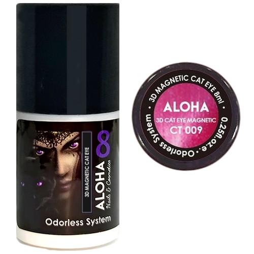Aloha 8 ml / CT 009 – Magenta 3D Magnetic Cat Eye