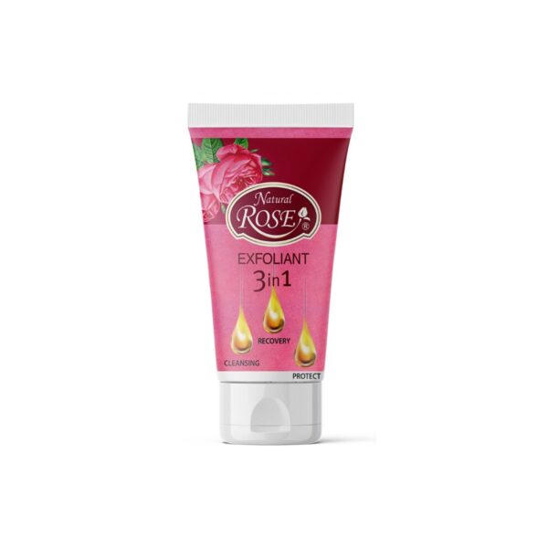 Natural Rose 3 in1 Face Exfoliator