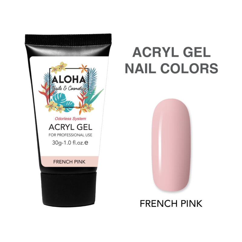 Aloha Acryl Gel UV/LED 30 gr – French Pink (Ροζ γαλλικού)