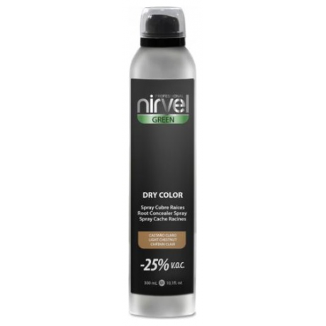Nirvel Dry Color Light Chestnut 300ml Ξηρή βαφή σε σπρέυ