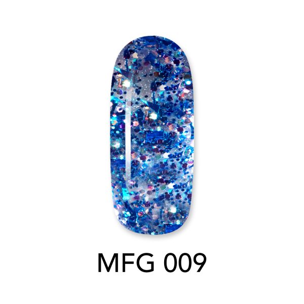 mfg009-1 ALOHA 8ml – Mermaid Flakes Glitter / Ημιμόνιμο Glitter MFG-009