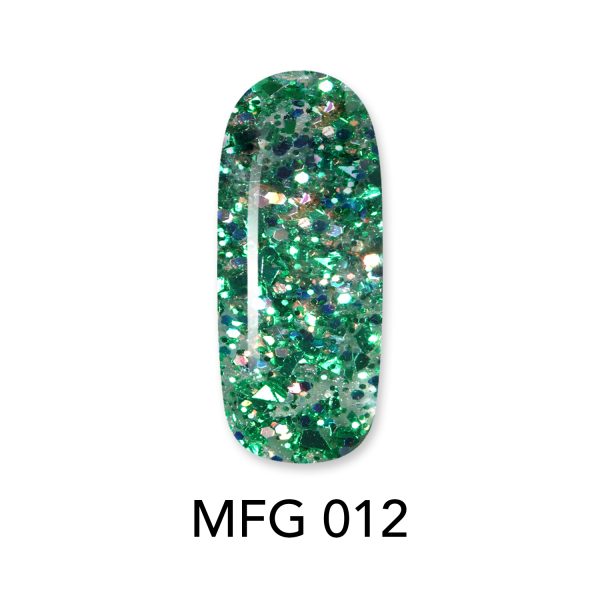 ALOHA 8ml – Mermaid Flakes Glitter / Ημιμόνιμο Glitter MFG-012