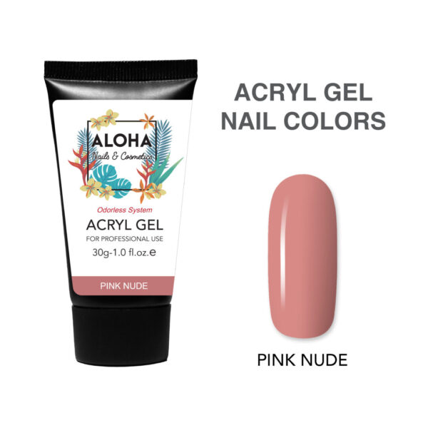 Aloha Acryl Gel UV/LED 30 gr – Pink Nude (Nude ροζέ)
