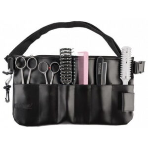 01238-7b6k-7t Θήκη Εργαλείων Μέσης Barber Με Λουράκι Μαύρη