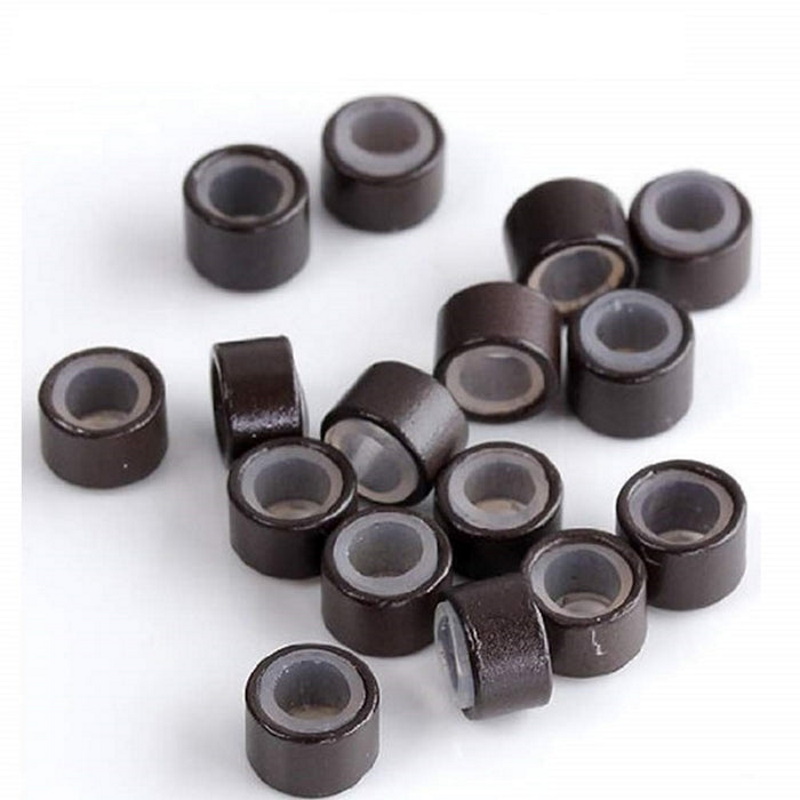 Micro Rings Σιλικόνης Καφέ