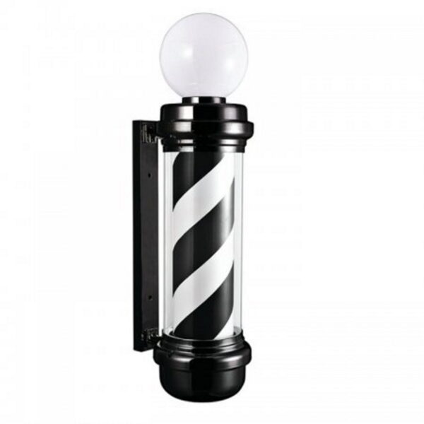 Barber Pole Κουρείου Icon Concept Black & White