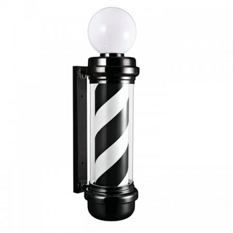 Barber Pole Κουρείου Icon Concept Black & White
