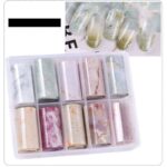 Διακοσμητικά Νυχιών Σετ Foils Marble