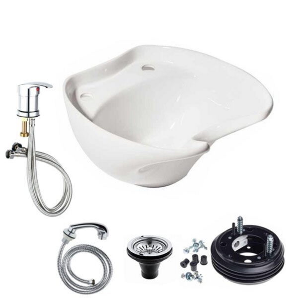 Σετ Επιτραπέζιου Λουτήρα Κομμωτηρίου - Barber Άσπρο