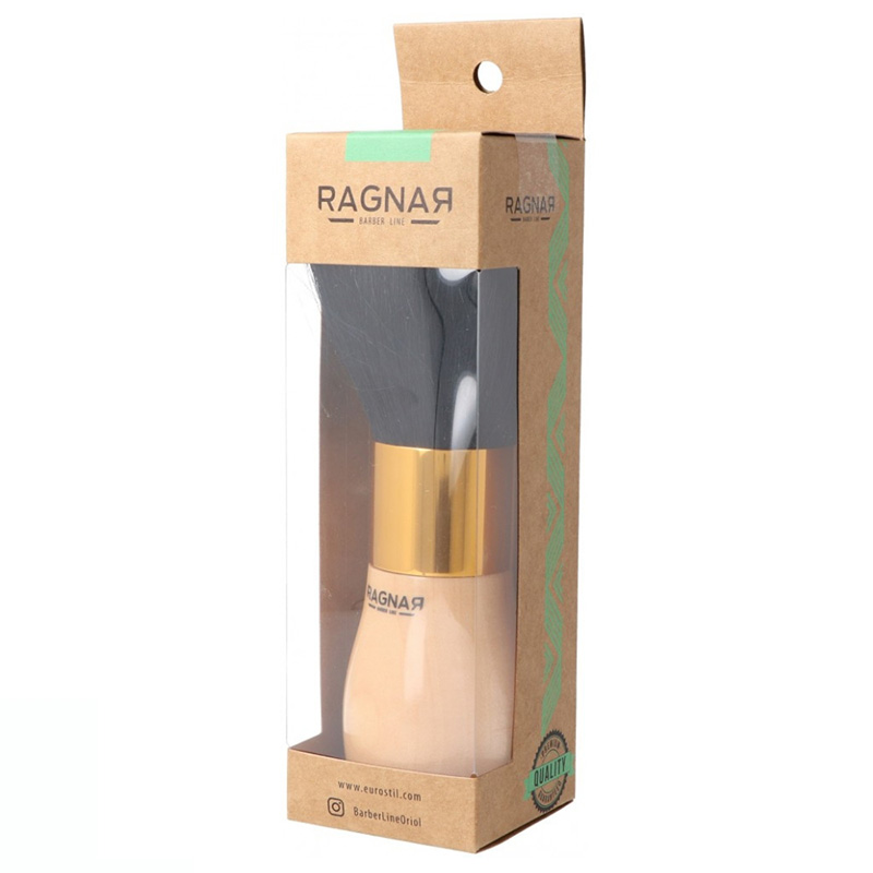 Ragnar Barber Brush Wooden Handle Βουρτσάκι Λαιμού Κομμωτηρίου (00336)
