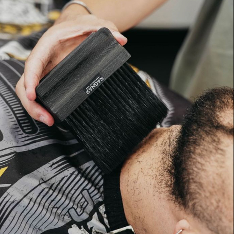 Ragnar Wide Barber Brush Πινέλο Λαιμού κομμωτηρίου Black (07925)