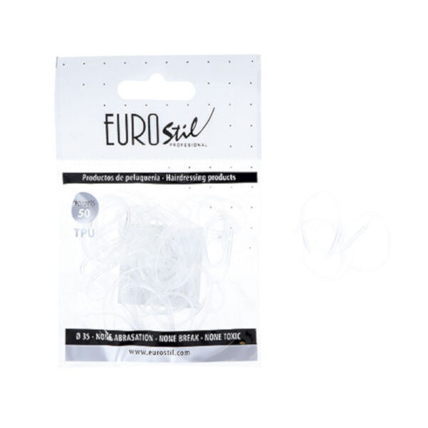 Eurostil Διάφανα Λαστιχάκια Σιλικόνης σετ 50τμχ