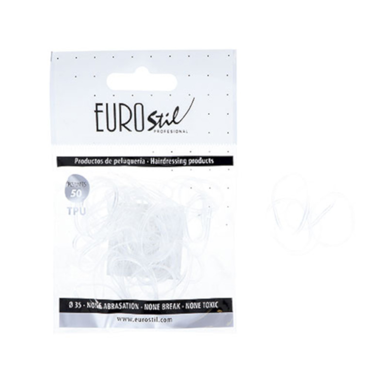 Eurostil Διάφανα Λαστιχάκια Σιλικόνης σετ 50τμχ