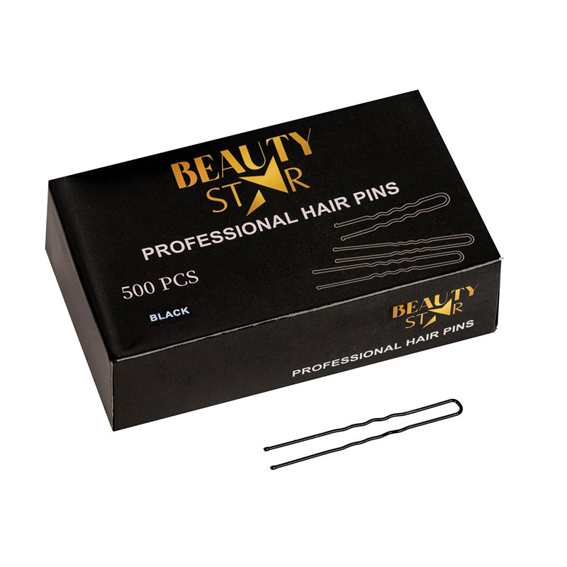 Beauty Star Φουρκέτα 500τεμ. μαύρη