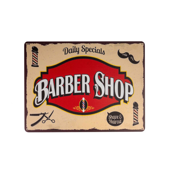 Barber Shop Πινακίδα Κουρείου No4