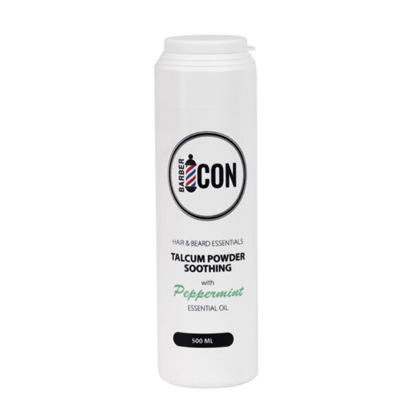 Barber Icon Ταλκ Πούδρα Peppermint 500ml