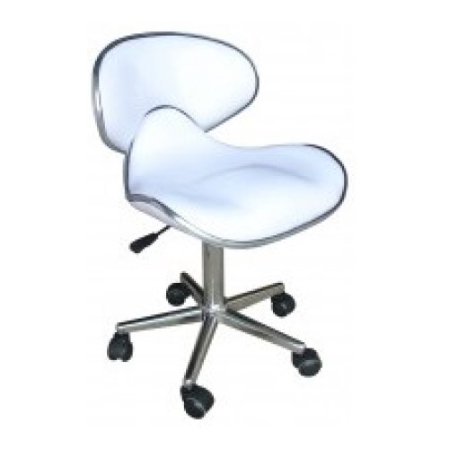 Επαγγελματικό Σκαμπό με πλάτη Λευκό 851C 999851