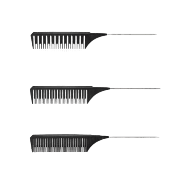 Hair Care Χτένες - Λισουάρ Σετ 4 τεμάχια Μαύρα 401.447