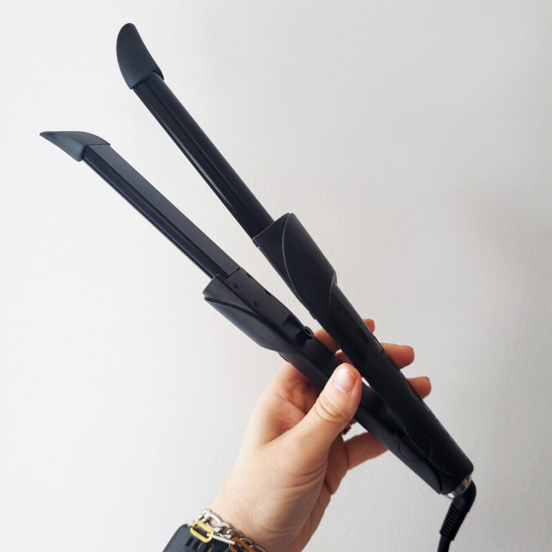 HairTech HT043 Πρέσα - Ηλεκτρικό Σίδερο Μαλλιών 2σε1 Μαύρη