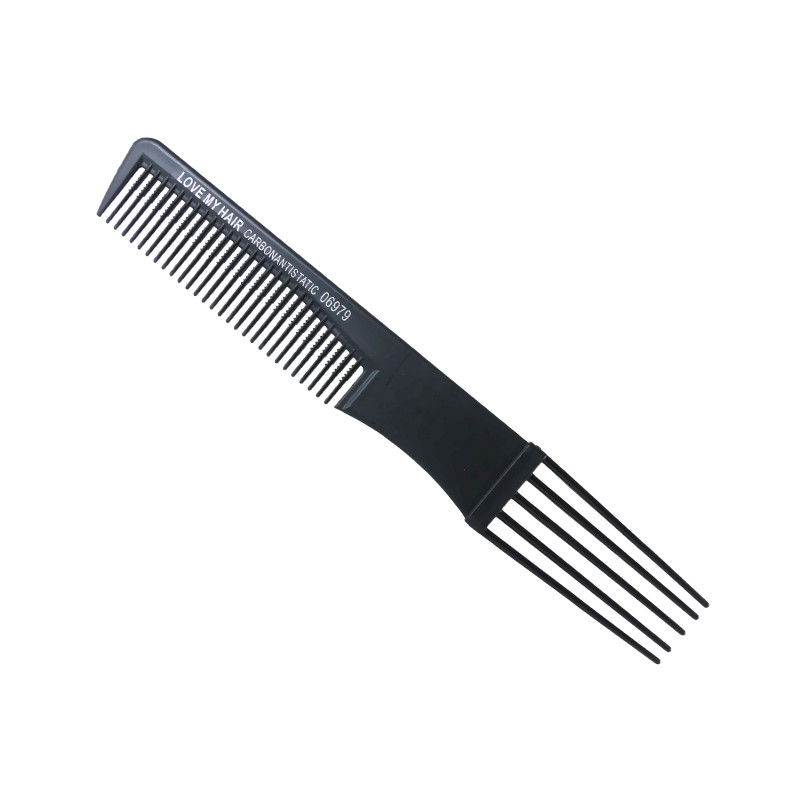 Love My Hair 06979 Χτένα - Πιρούνα Μαύρη 17603