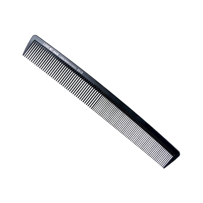 Love My Hair Carbon Χτένα Κουρέματος Μαύρη 8918