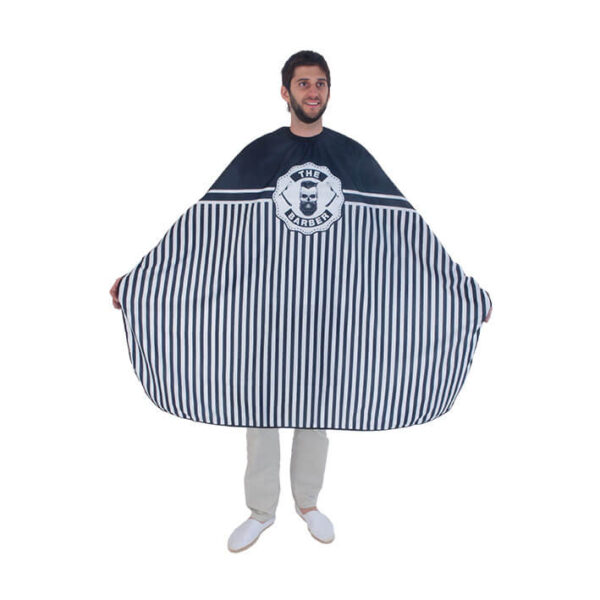 Μπέρτα Κουρέματος Barber Eurostil Stripes Skull Αδιάβροχη 06993