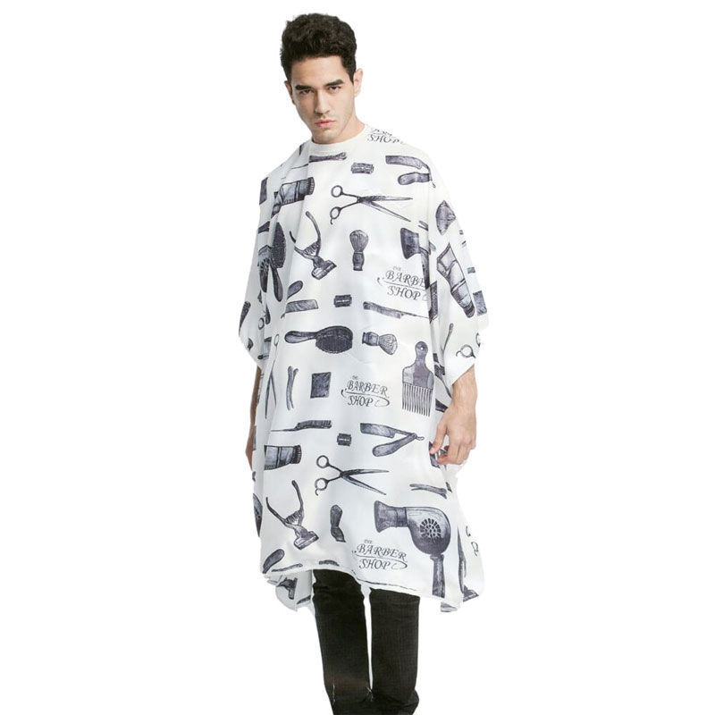 Μπέρτα Κουρέματος Barber Shop Σατέν Λευκή