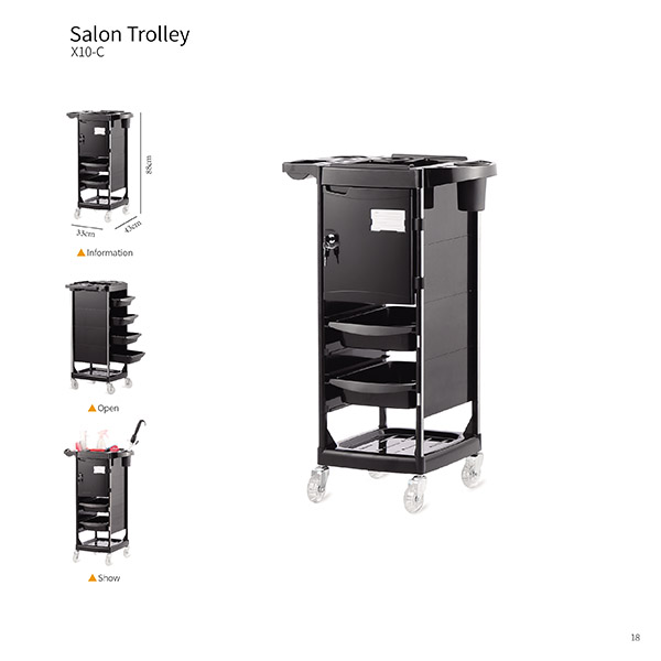 Βοηθός Κομμωτηρίου Salon Trolley X10-C